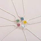Crystal Zircon diamond Round Retro Simple Necklace Complete set