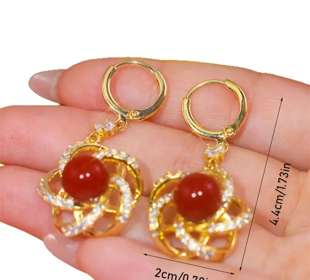 High end american earrings(24k gold plated)